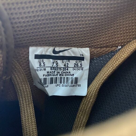 Nike Air Force 1 Mens Yellow Varsity Green Suede Sz 8.5M Sneakers Shoes A0501 - Picture 6 of 6